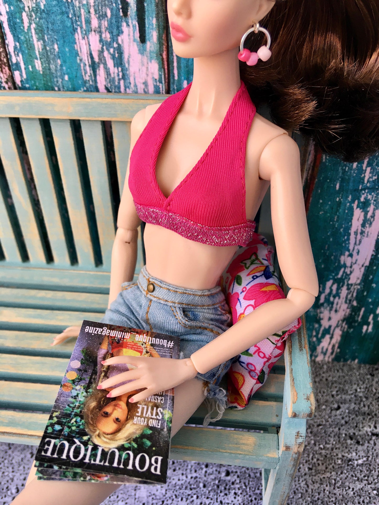 BQ-LUNE – Washed Denim Shorts for 12" 1/6 Scale Fashion Dolls - www.bouutique.com