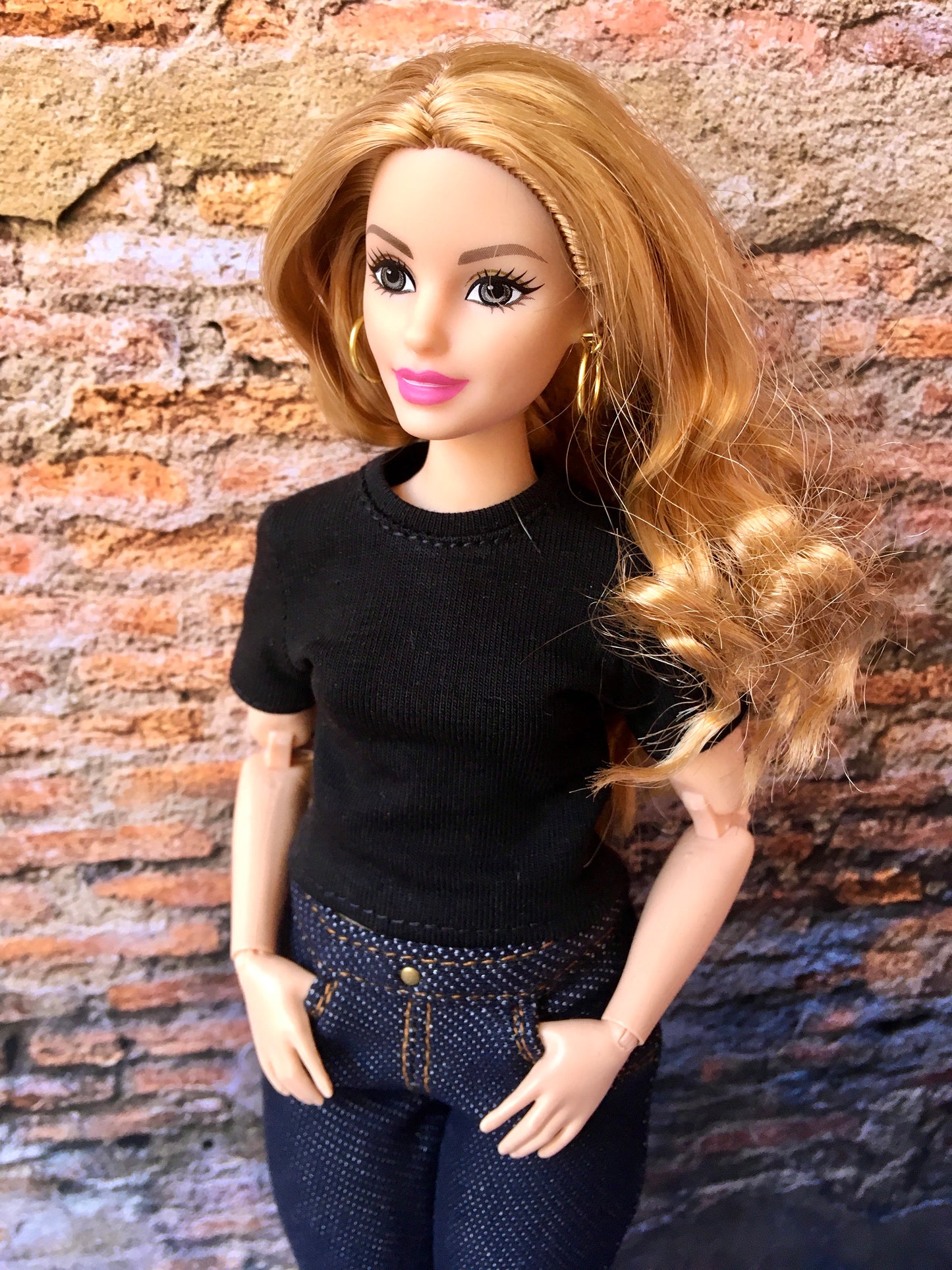 BQ-STAPLE – Basic T-Shirt for 11" 1/6 Scale Curvy Fashion Dolls