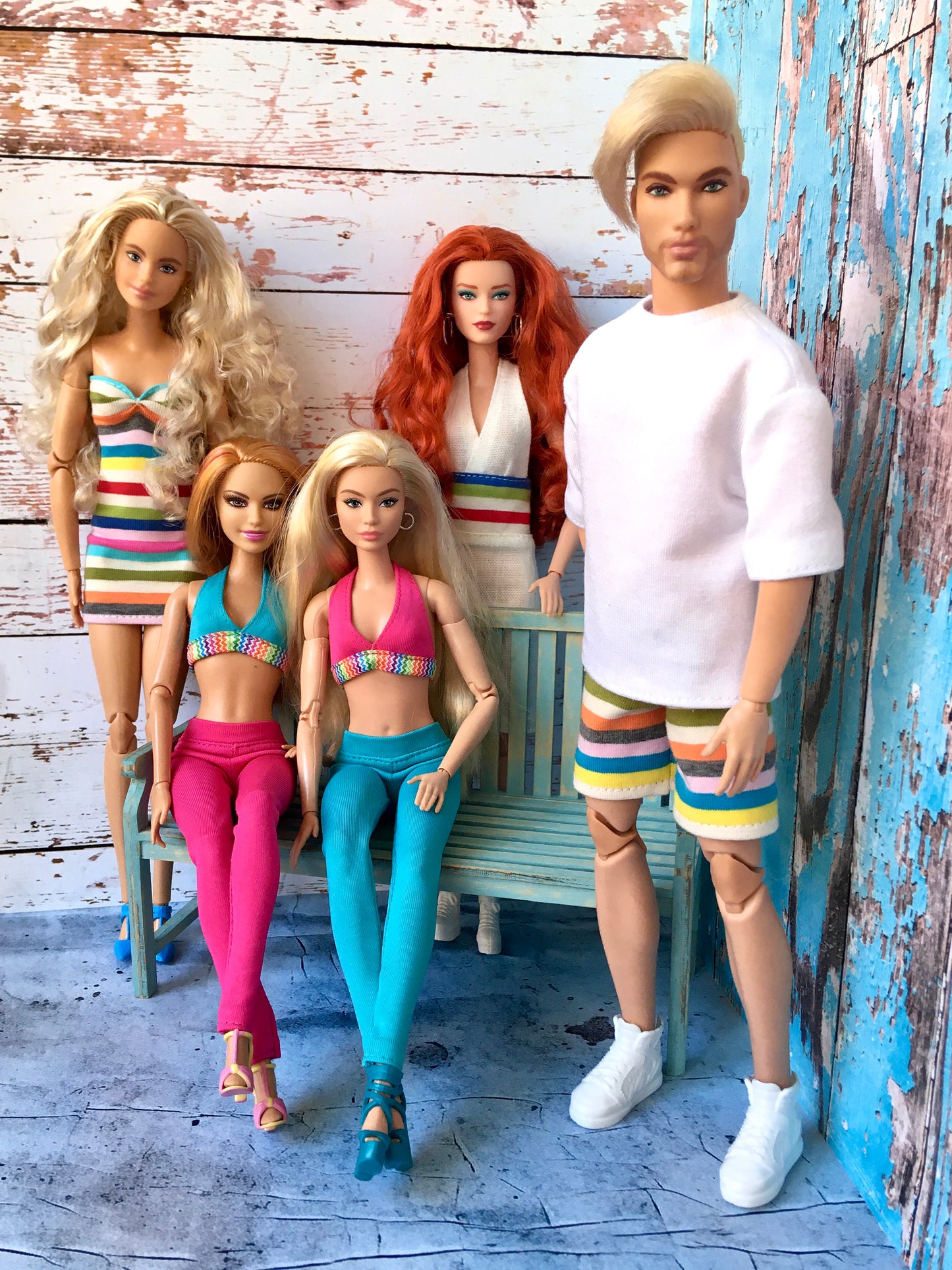 SUMMER STRIPES collection for 11.5" 1/6 Scale Fashion Dolls