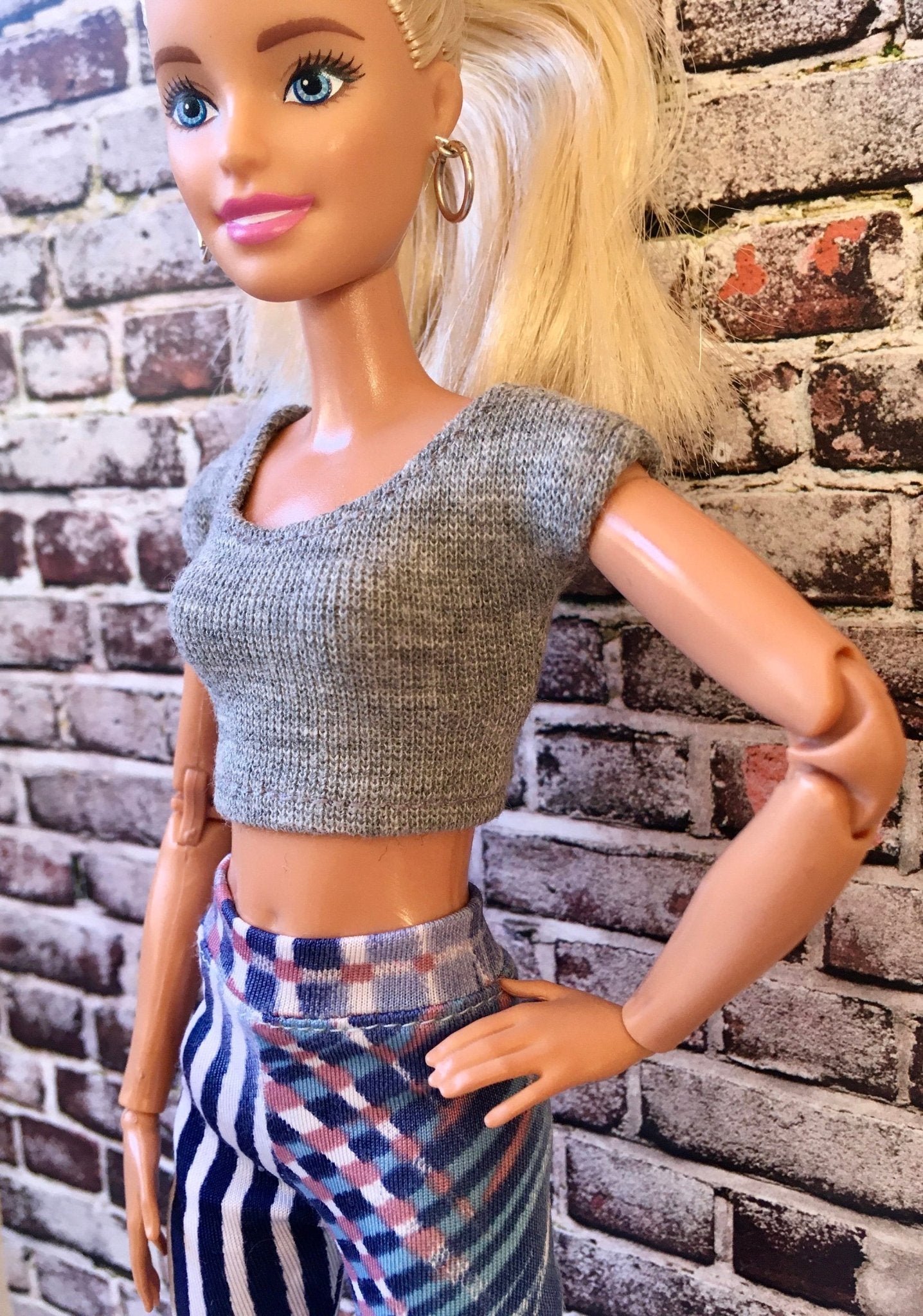 Essential Crop T-shirt for Doll 1/6-scale, 11.5 Inch, many colors - Bouutique.com