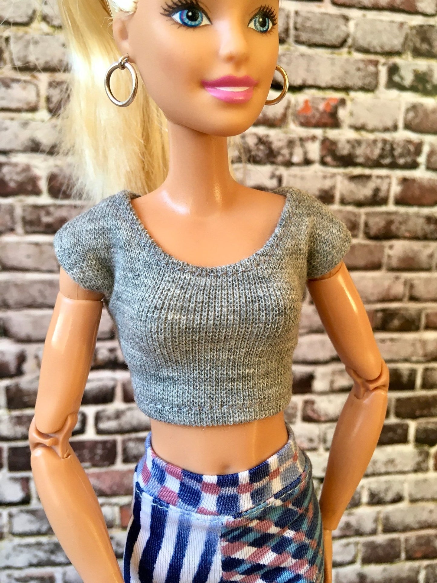 Essential Crop T-shirt for Doll 1/6-scale, 11.5 Inch, many colors - Bouutique.com