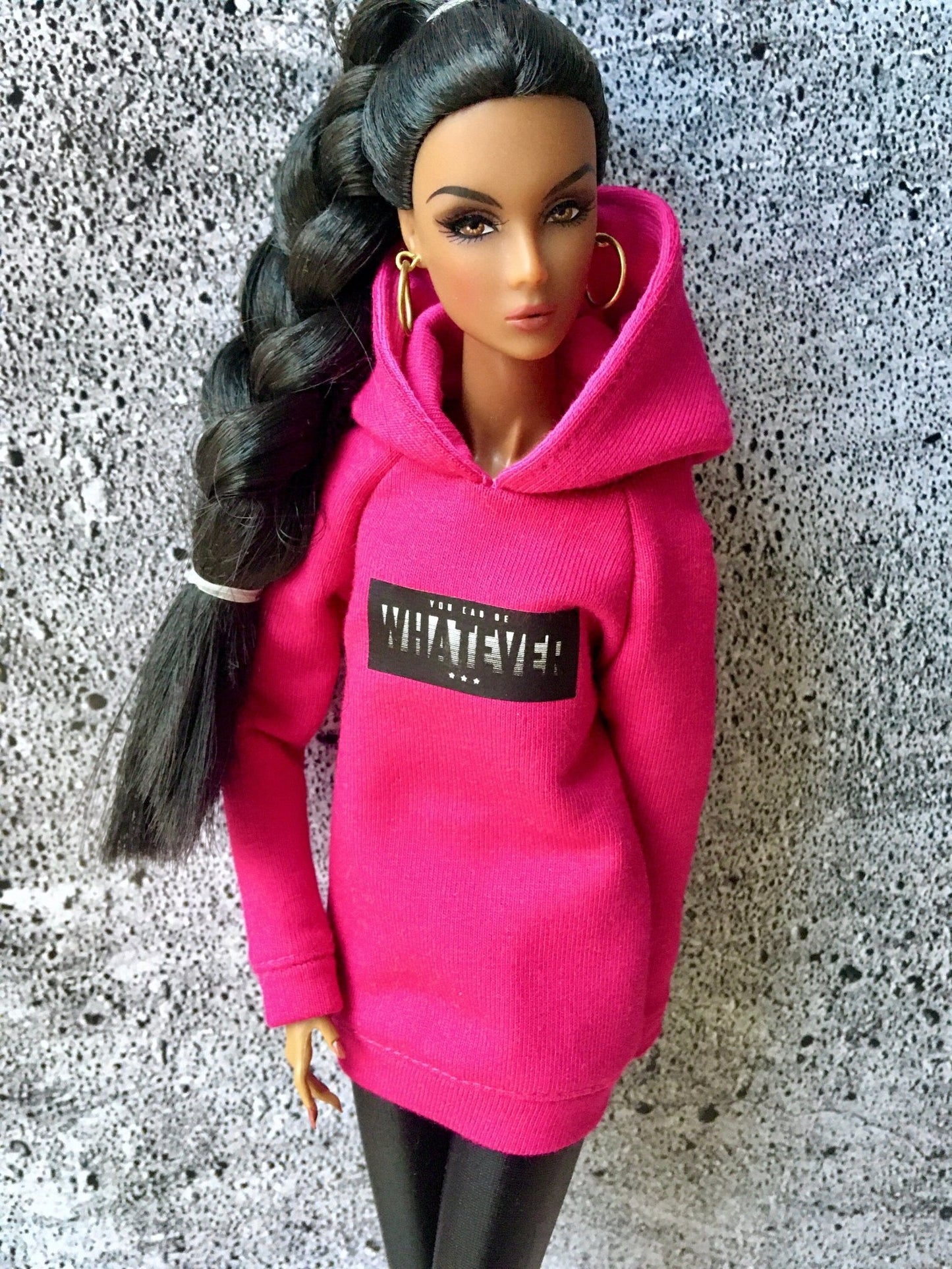 Covah Whatever-Print Hoodie Dress for NuFace Integrity Toys Doll 12.5"
