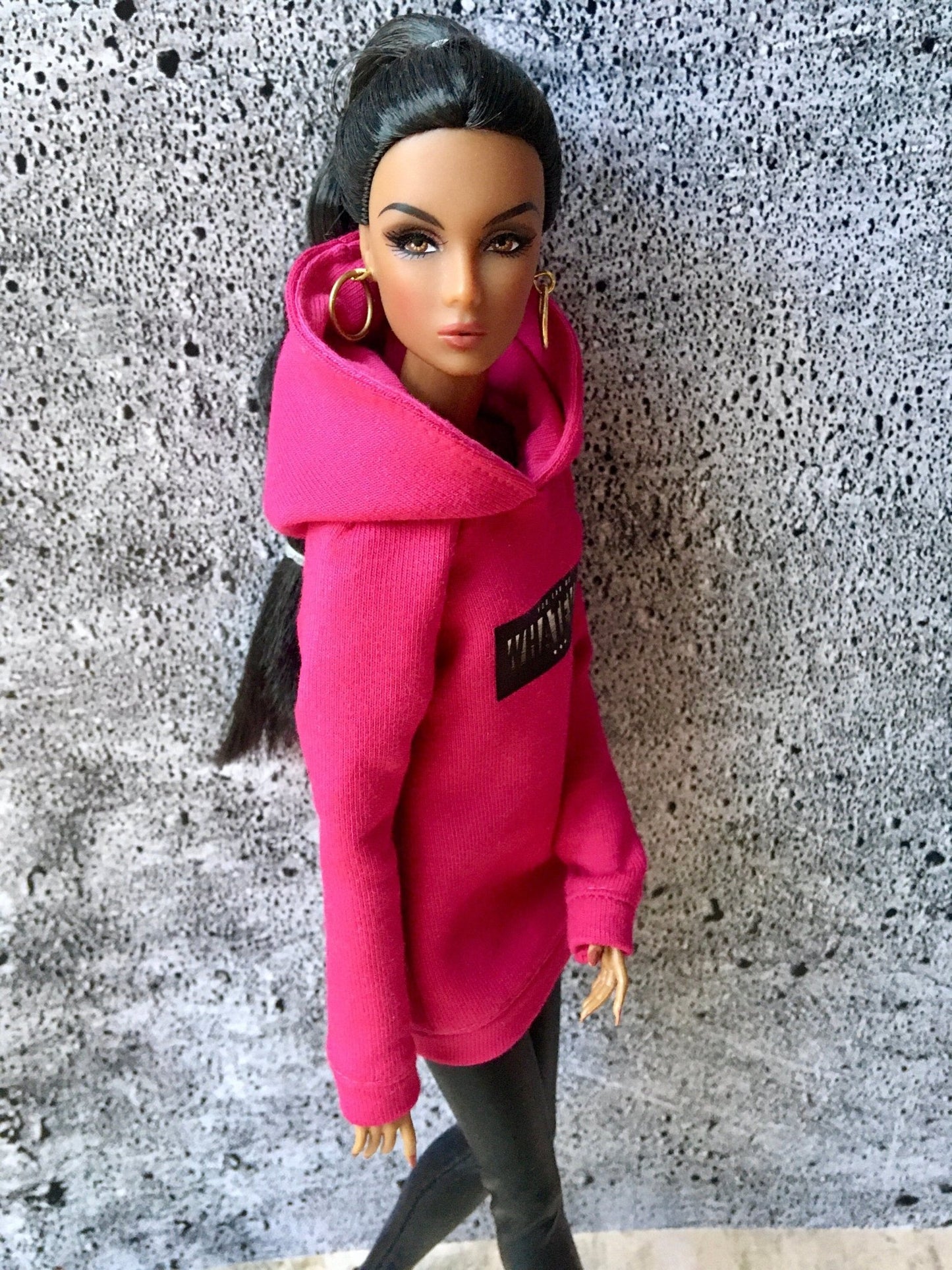 Covah Whatever-Print Hoodie Dress for NuFace Integrity Toys Doll 12.5"