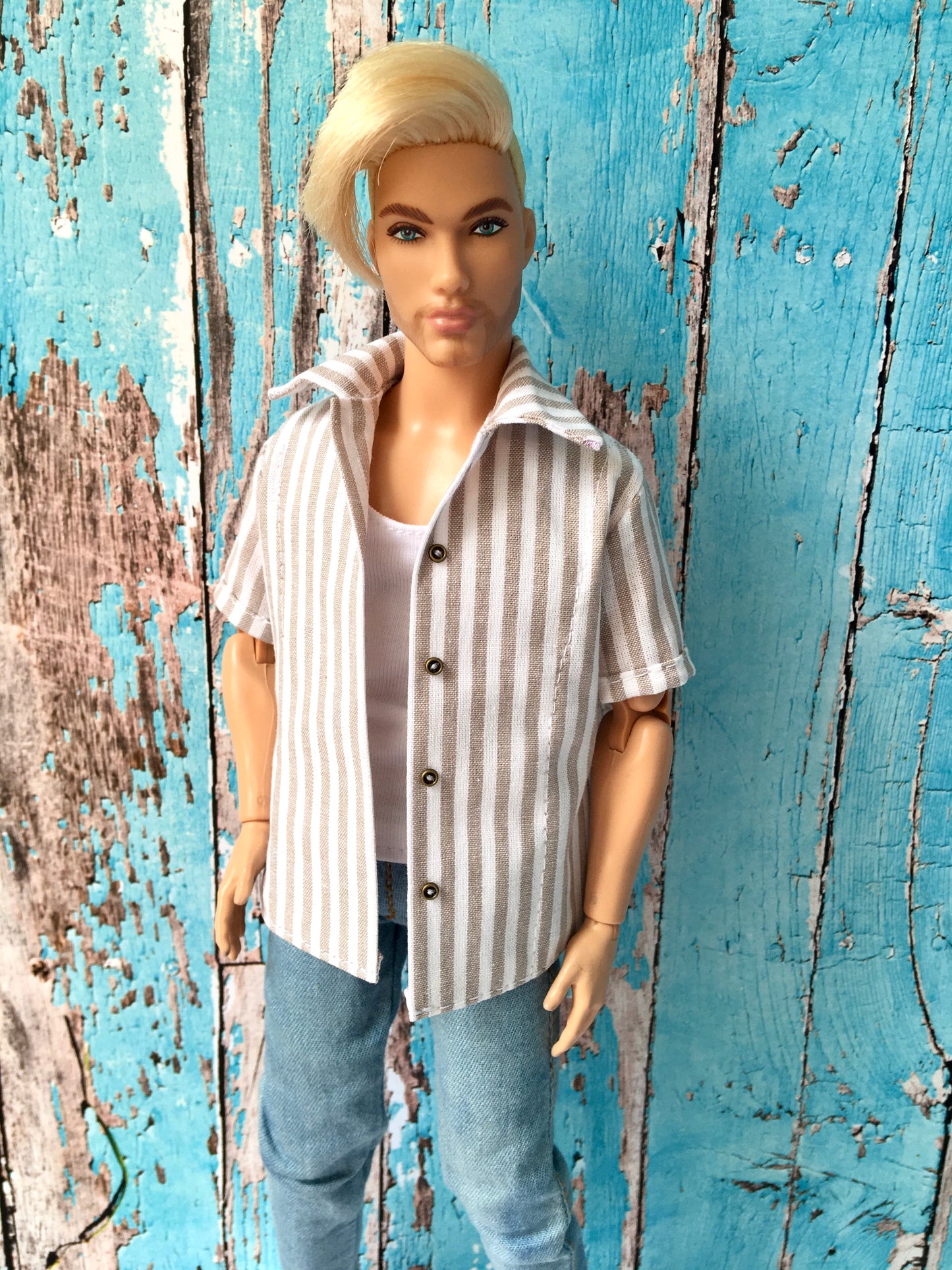 BQ‑CALAY – Chemise d’été en coton pour poupées Ken 30 cm (plusieurs variantes)