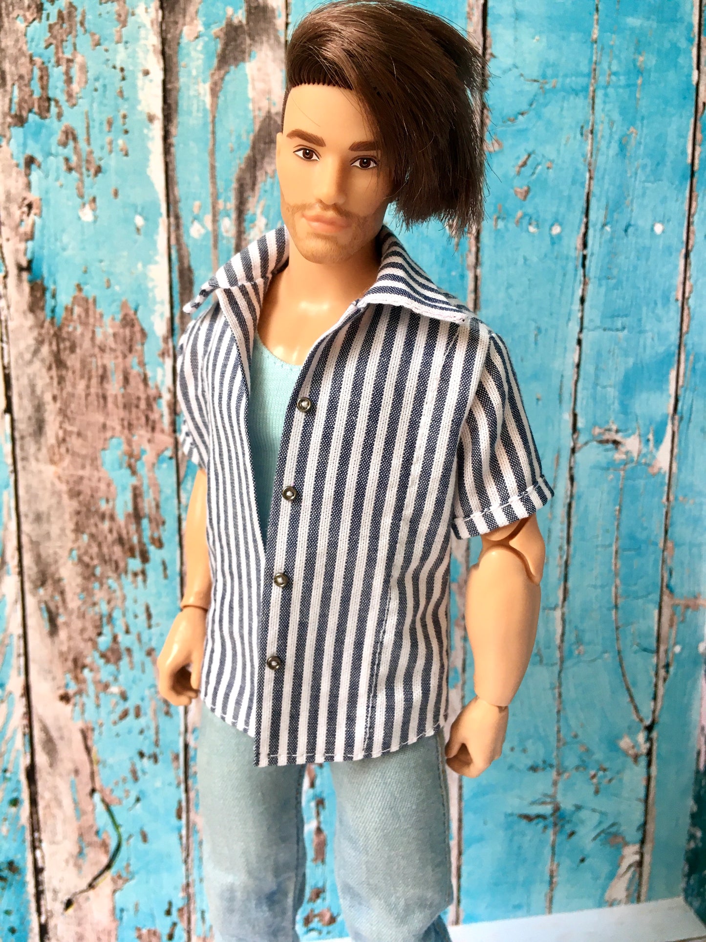BQ‑CALAY – Chemise d’été en coton pour poupées Ken 30 cm (plusieurs variantes)