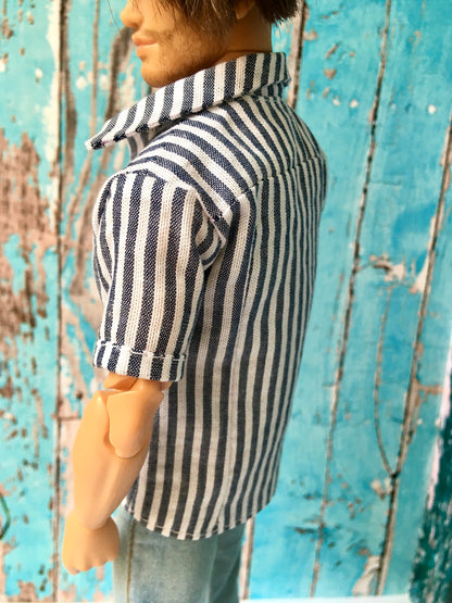 BQ‑CALAY – Chemise d’été en coton pour poupées Ken 30 cm (plusieurs variantes)