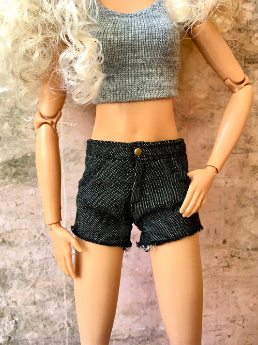 ASH denim shorts for 11.5-inch doll - www.bouutique.com