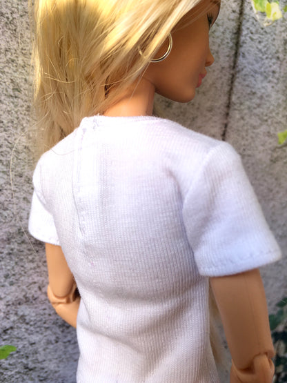 BQ-VITAL – Basic Short Sleeve T-shirt for 11.5" 1/6 Scale Fashion Dolls