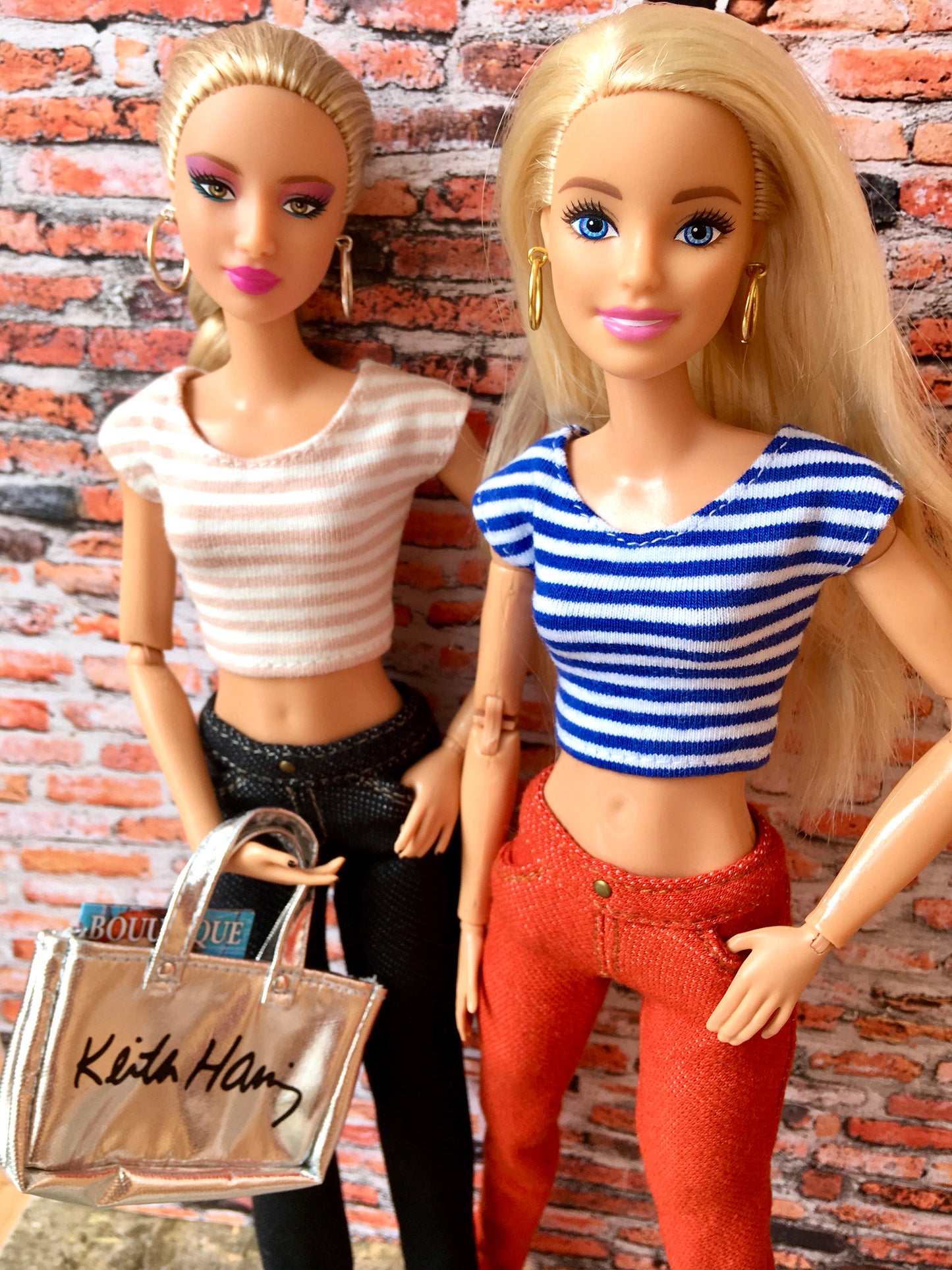 BQ-CALY – Striped Crop T-shirt for 11.5" 1/6 Scale Dolls - www.bouutique.com