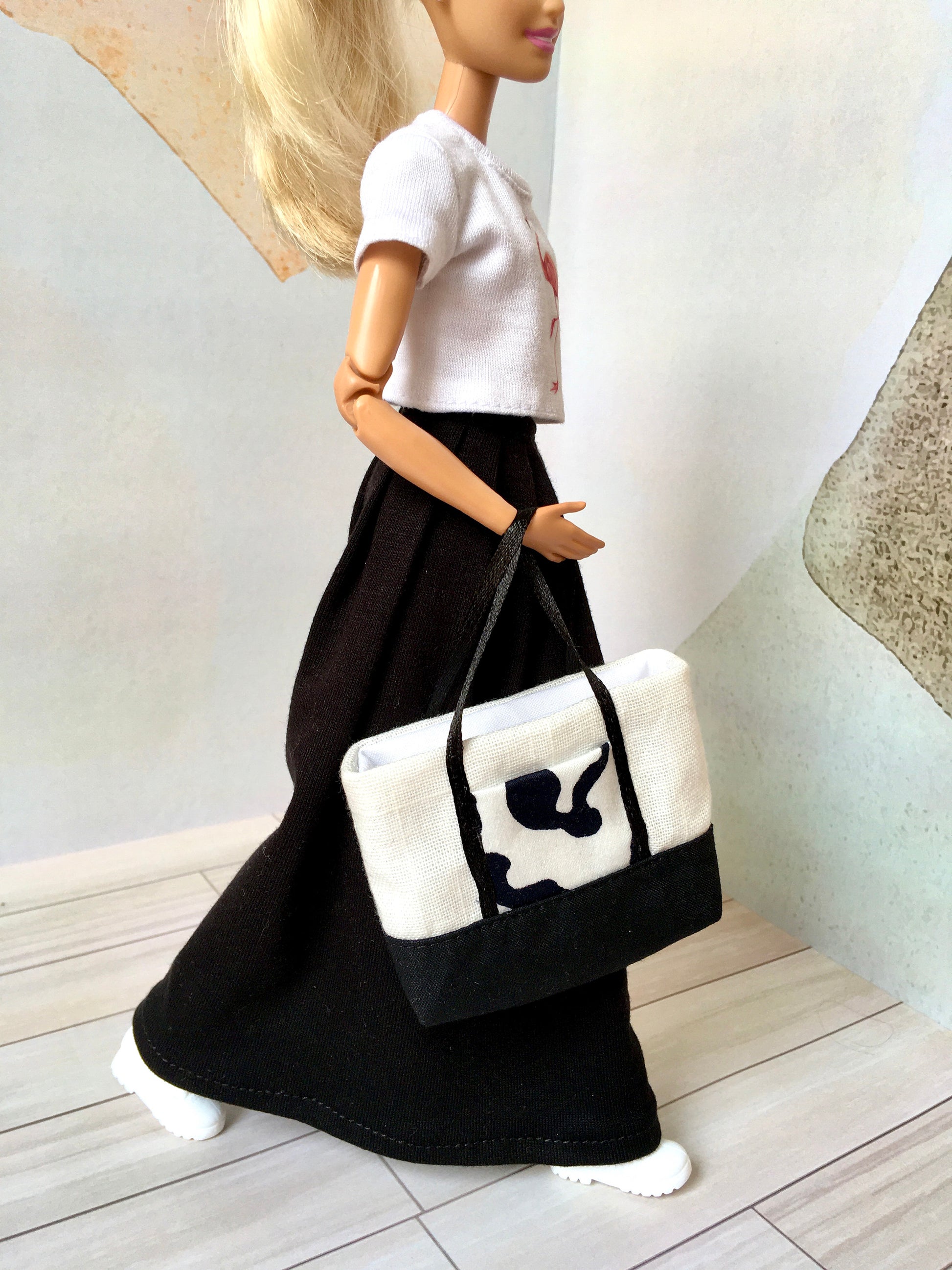 BQ‑ELIYA – Flowy Pleated Long Skirt for 11.5" 1/6 Scale Fashion Dolls - www.bouutique.com