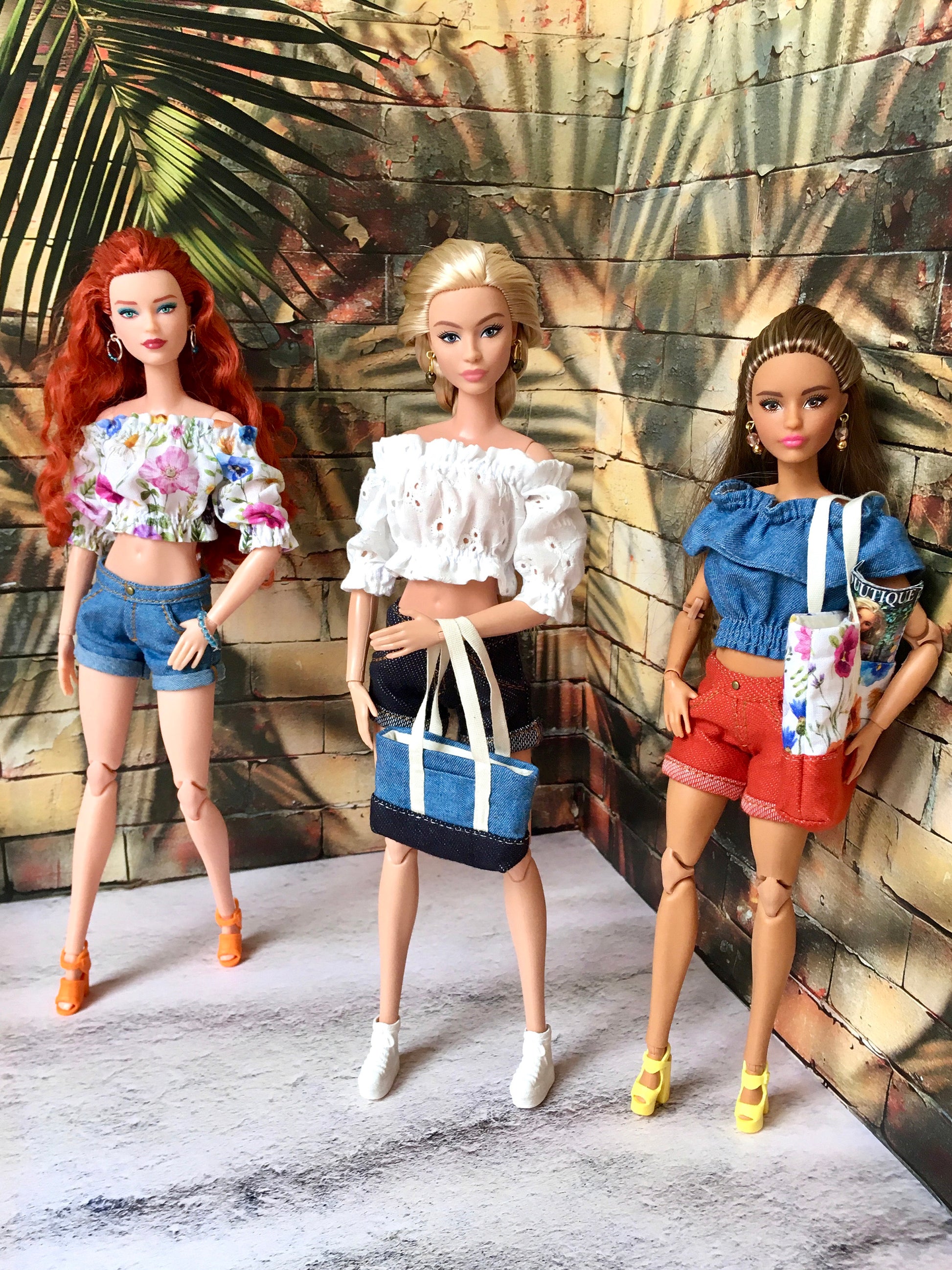 BQ-NIMA – Small Fabric Tote Bag for 1/6 Scale Fashion Dolls - www.bouutique.com