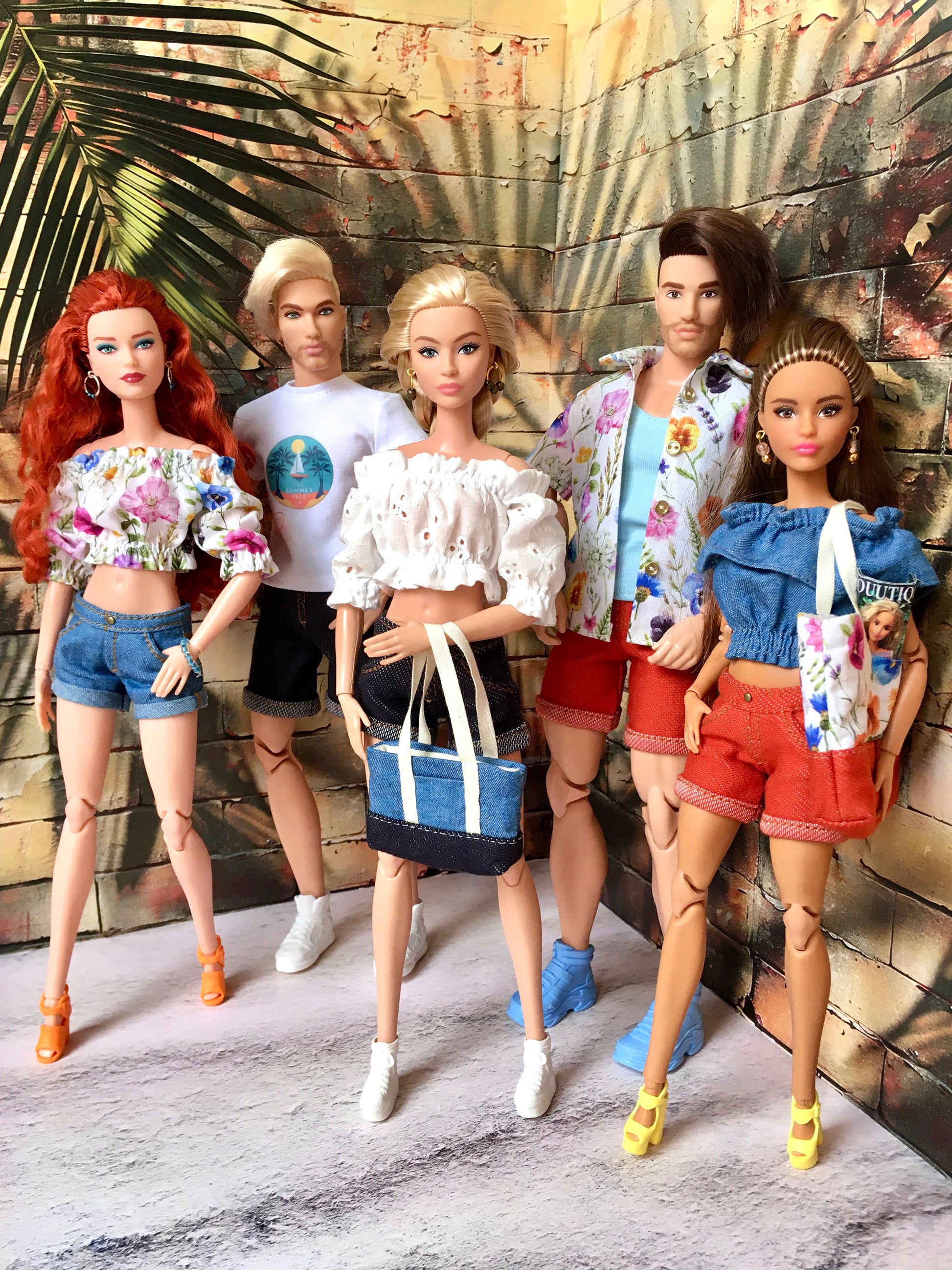 BQ-NIMA – Small Fabric Tote Bag for 1/6 Scale Fashion Dolls - www.bouutique.com