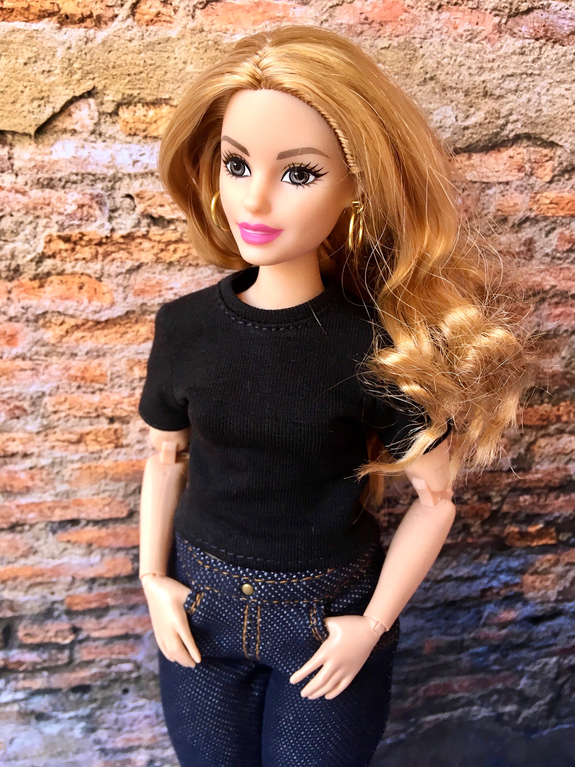 BQ-STAPLE – Basic T-Shirt for 11" 1/6 Scale Curvy Fashion Dolls