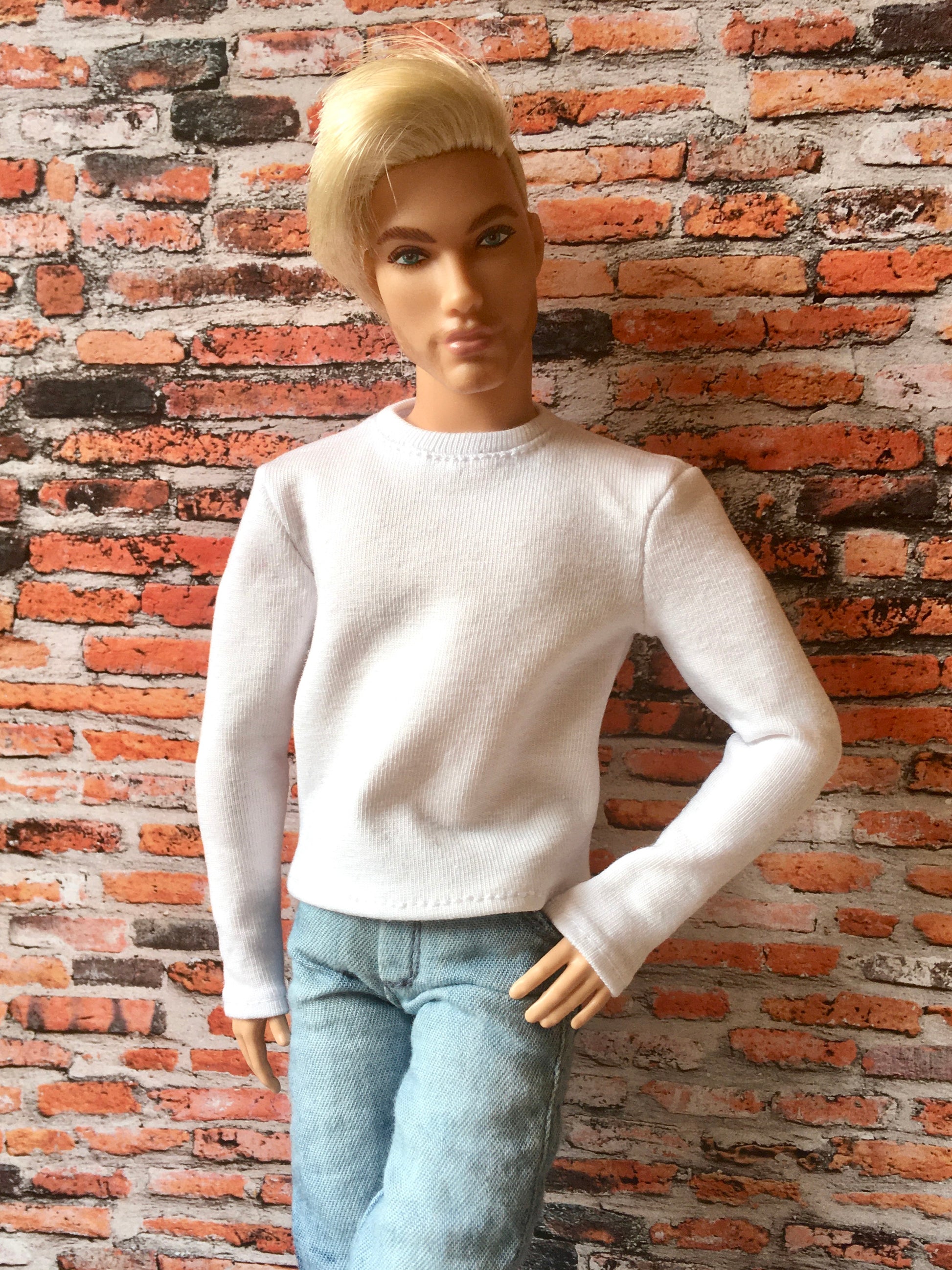 BQ-VITAL – Long Sleeve T-Shirt for 12" 1/6 Scale Ken Dolls - www,bouutique.com