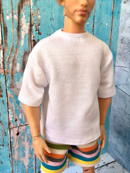 BQ-FLOWY LITE – Oversized T-shirt for Ken Dolls (12") - www.bouutique.com