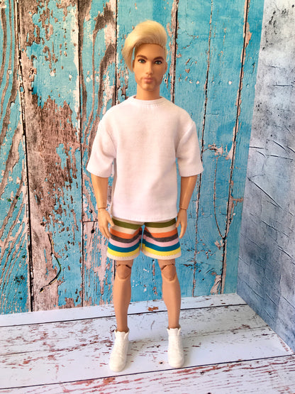 BQ-FLOWY LITE – Oversized T-shirt for Ken Dolls (12") - www.bouutique.com