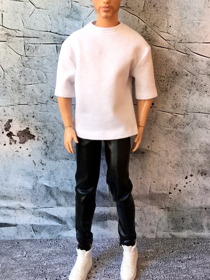 www.bouutique.com - Flowy Short Sleeve Oversized T-shirt for Ken Dolls 12 Inch