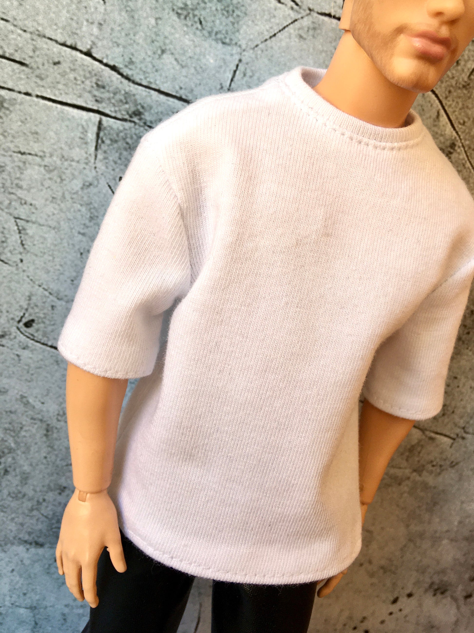 www.bouutique.com - Flowy Short Sleeve Oversized T-shirt for Ken Dolls 12 Inch