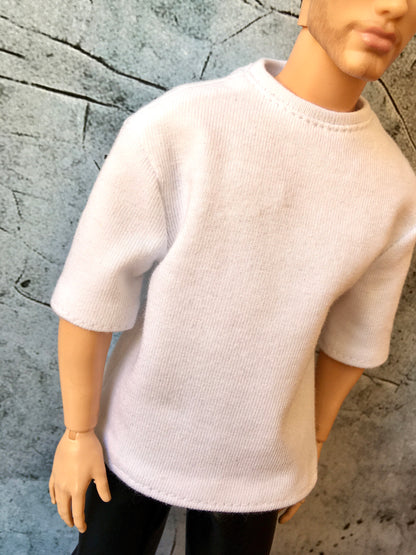 www.bouutique.com - Flowy Short Sleeve Oversized T-shirt for Ken Dolls 12 Inch