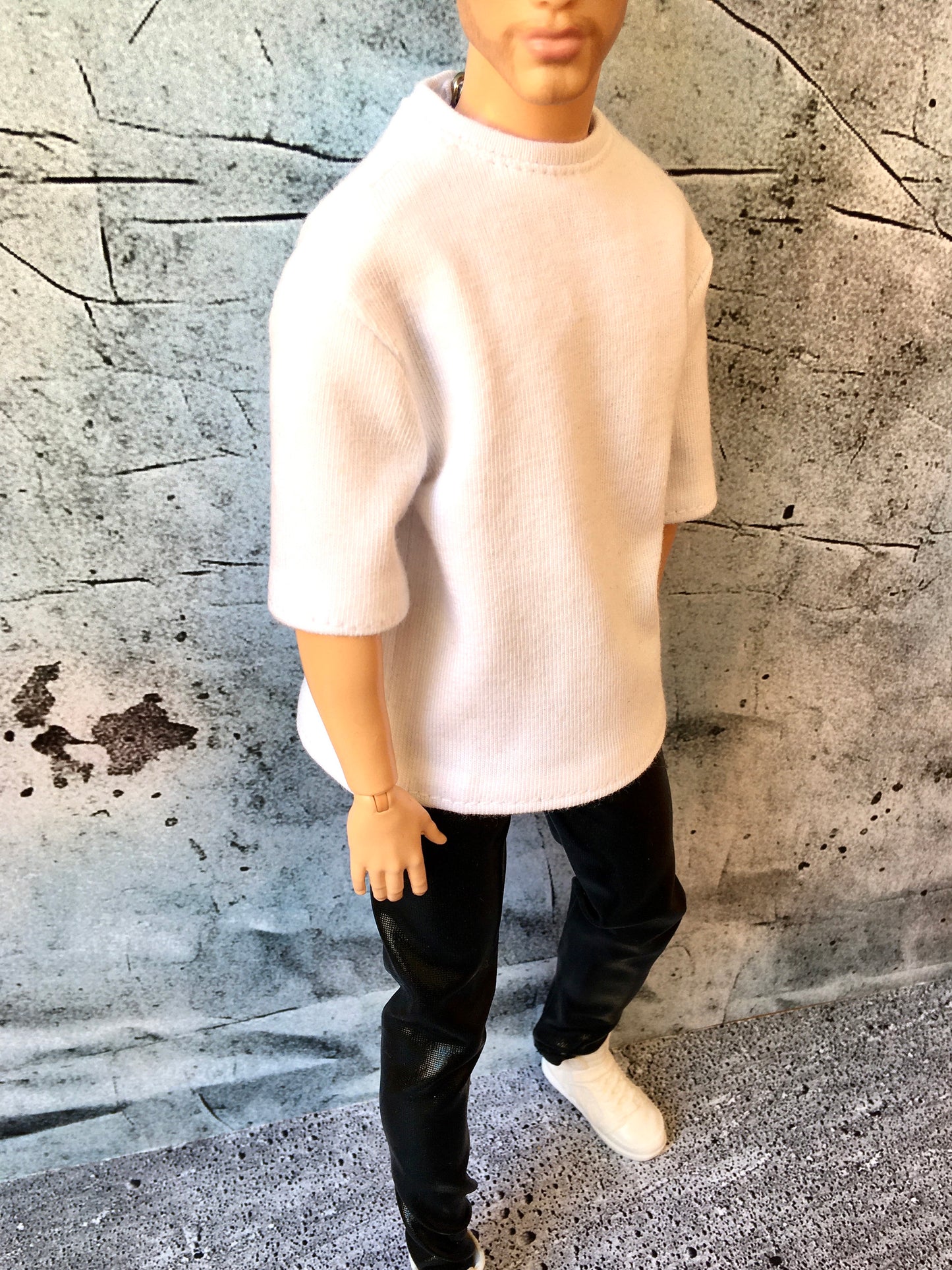 www.bouutique.com - Flowy Short Sleeve Oversized T-shirt for Ken Dolls 12 Inch