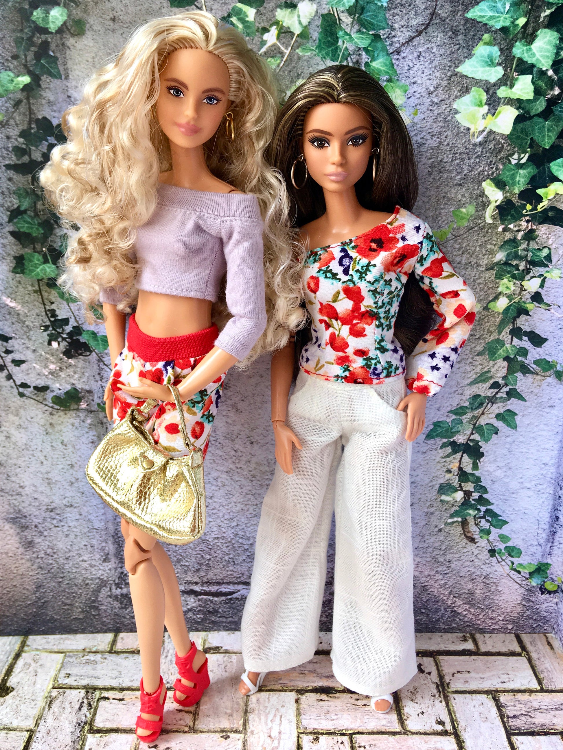 Linen Palazzo Pants for 11.5" 1/6 Scale Fashion Dolls - www.bouutique.com