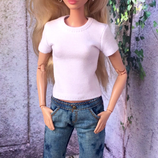 BQ-VITAL – Basic Short Sleeve T-shirt for 11.5" 1/6 Scale Fashion Dolls