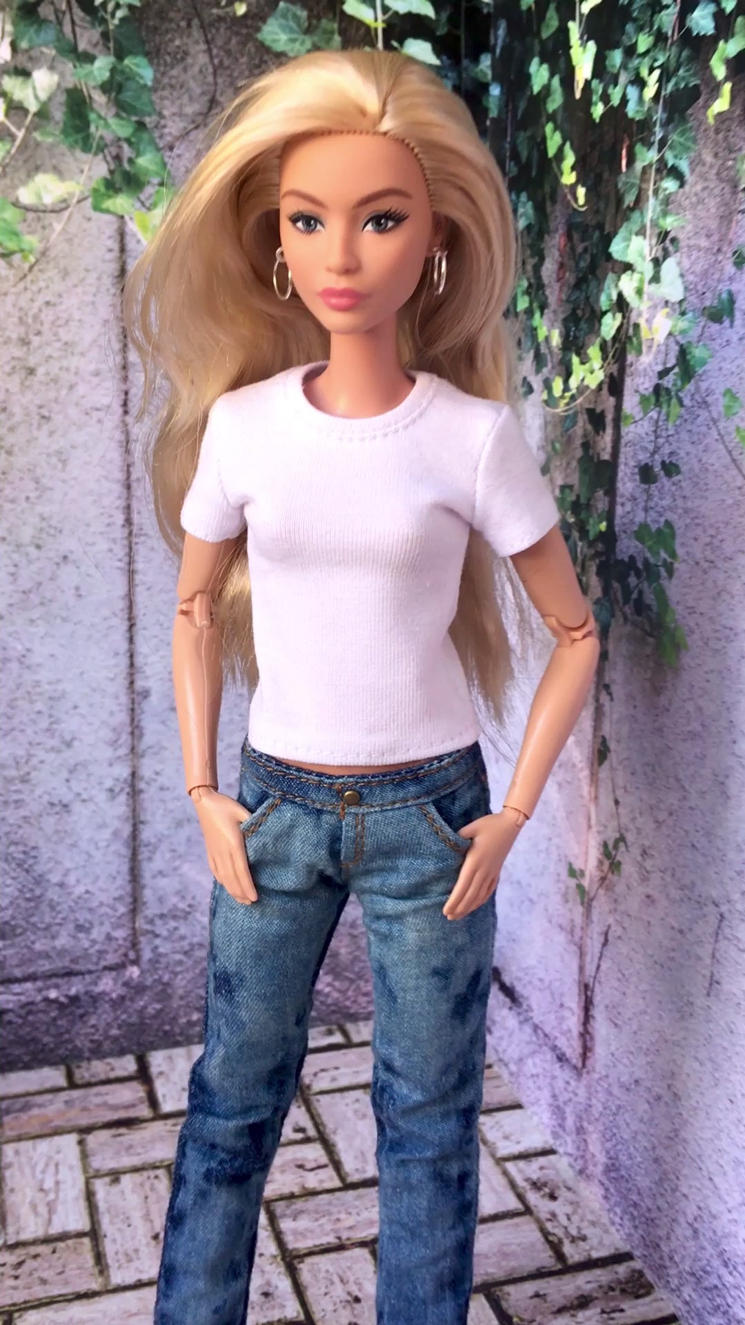 BQ-VITAL – Basic Short Sleeve T-shirt for 11.5" 1/6 Scale Fashion Dolls