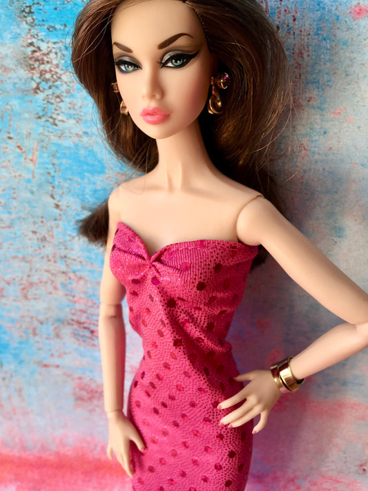 Sequin Bodycon Dress for Poppy Parker Doll  - www.bouutique.com