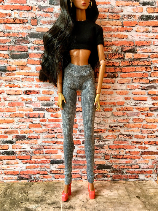 Slate Jeggings for Fashion Doll 12.5 Inch - www.bouutique.com