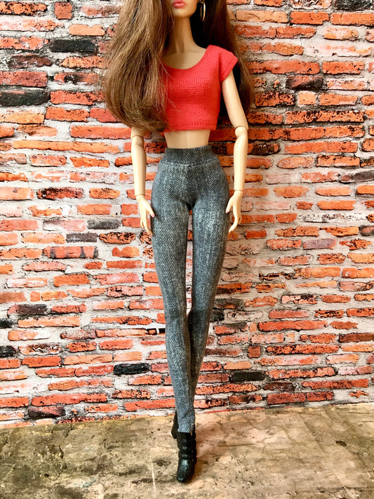 Slate Jeggings for Poppy Doll 12 Inch - www.bouutique.com