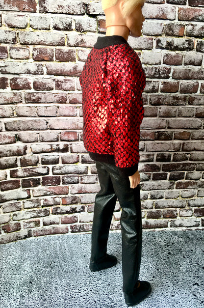 Sparkle Sequin Bomber Jacket for Ken Doll  - www.bouutique.com