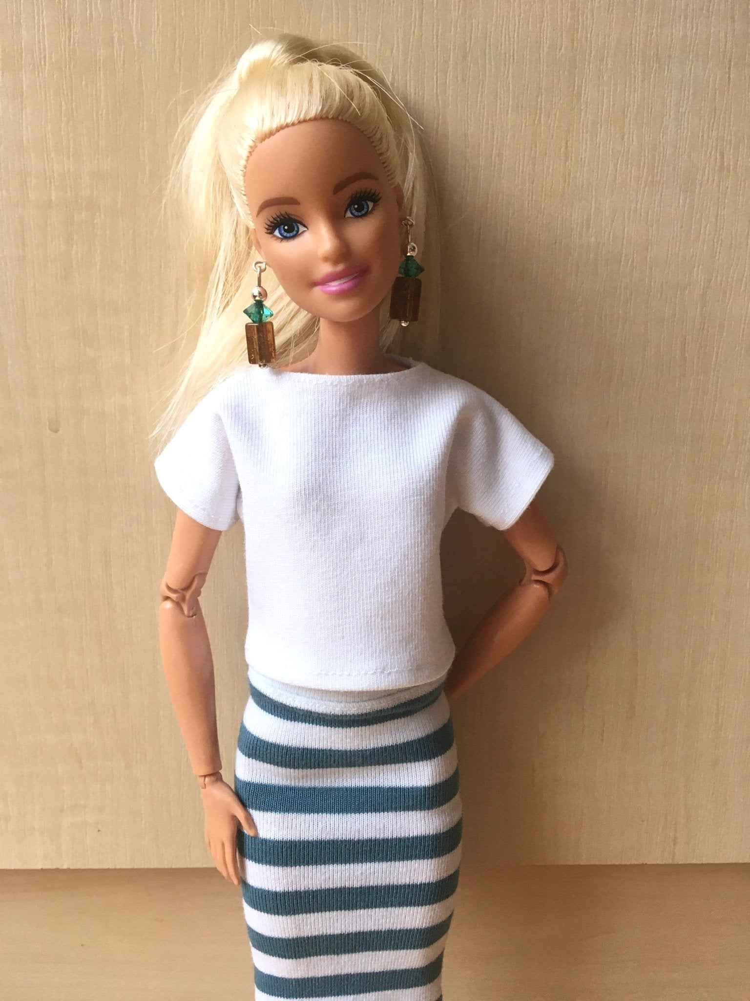 Coast Boat Neck T-shirt for Dolls 1/6-scale - Bouutique.com