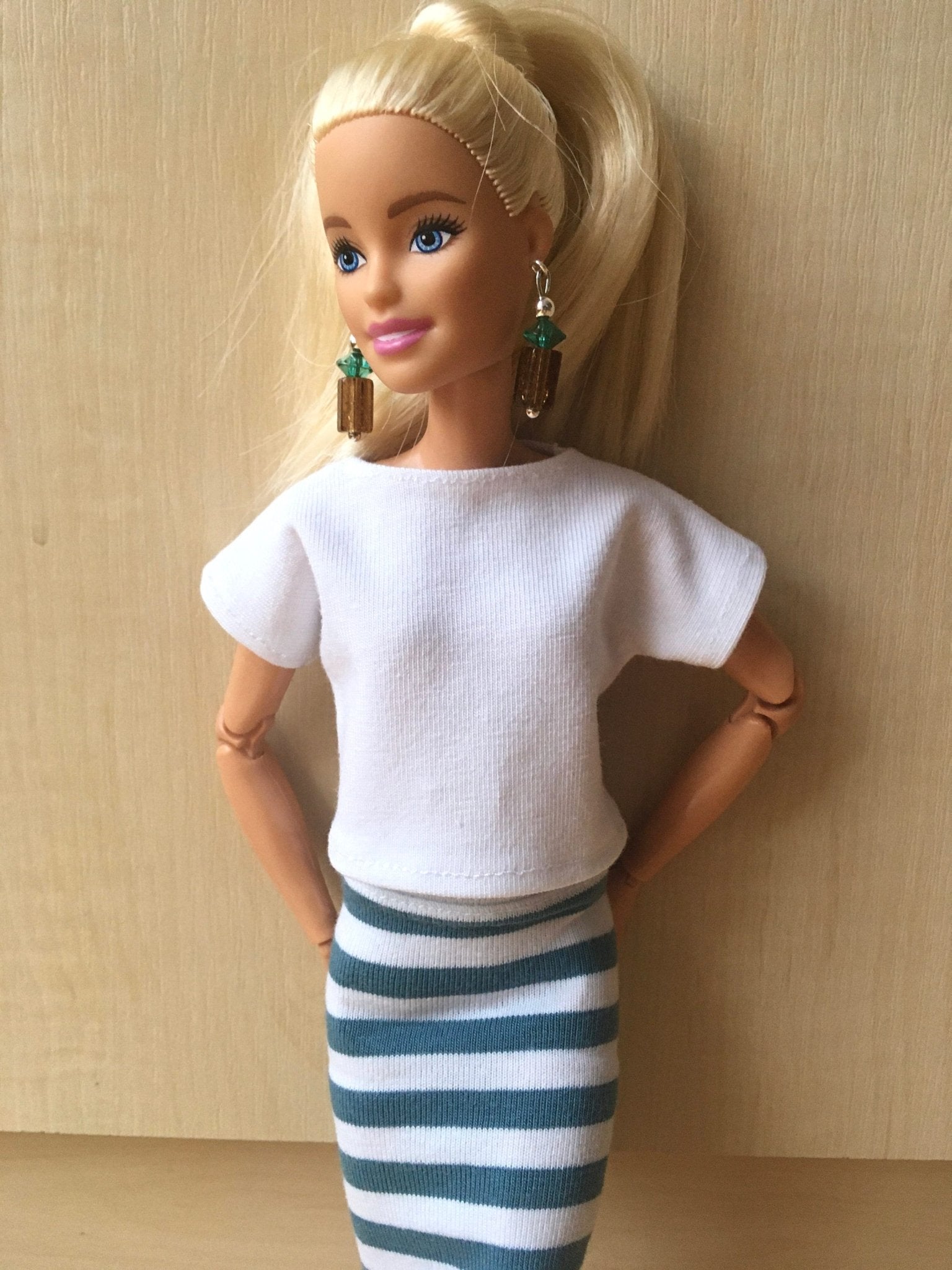 Coast Boat Neck T-shirt for Dolls 1/6-scale - Bouutique.com