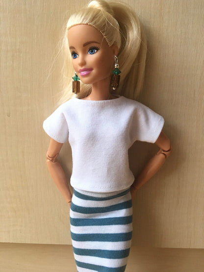 Coast Boat Neck T-shirt for Dolls 1/6-scale - Bouutique.com