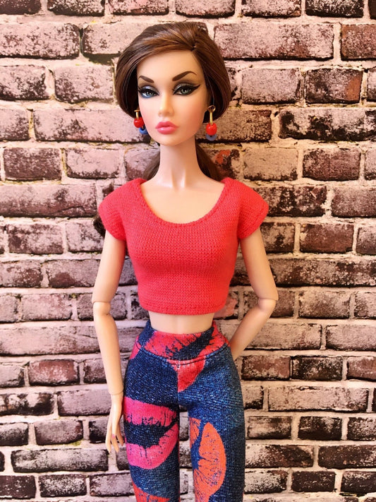 Basic Crop T-shirt for Poppy Parker | 12 inch Doll Clothes - Bouutique.com