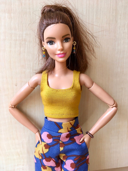 Basic Crop Tank Top for Dolls 1/6-scale - in more colors - Bouutique.com