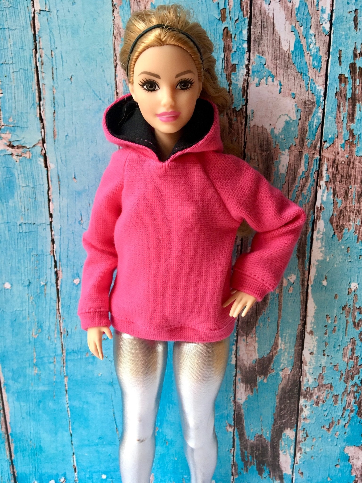 Solid Hoodie for Curvy Dolls 1/6-scale, many colors - Bouutique.com