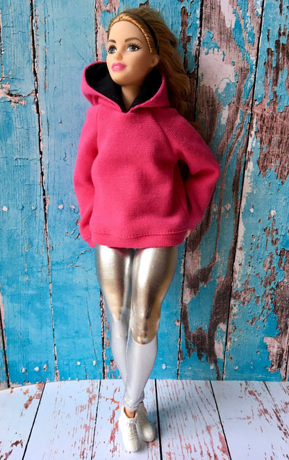 Solid Hoodie for Curvy Dolls 1/6-scale, many colors - Bouutique.com