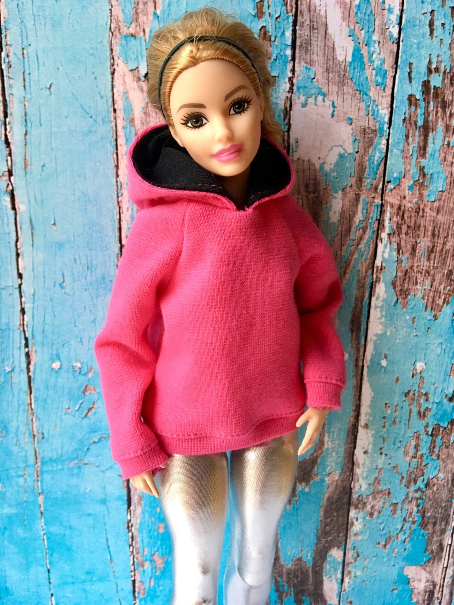 Solid Hoodie for Curvy Dolls 1/6-scale, many colors - Bouutique.com