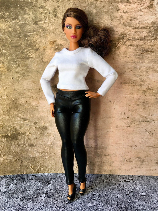 Basic Long Sleeve T-shirt for Curvy Doll 1/6-scale - Bouutique.com