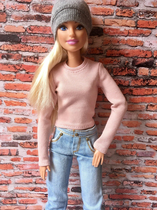 Basic Long Sleeve T-shirt for Dolls 1/6-scale - many colors - Bouutique.com