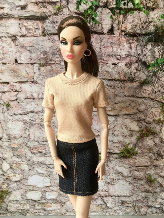 Basic Short Sleeve T-shirt for Poppy Parker Doll | Integrity Toys 12 inch Doll Clothes - Bouutique.com