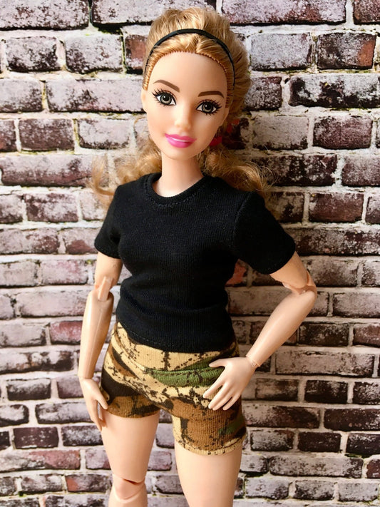 Basic T-shirt for Curvy Doll 1/6-scale | Short Sleeve T-shirt for Curvy - Bouutique.com