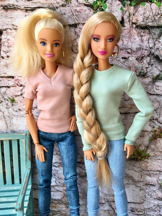 Basic V-neck T-shirt for Dolls 1/6-scale | Tops for Dolls - Bouutique.com