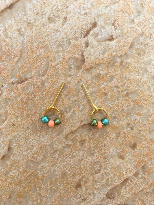 Petite Delights Beaded Ring Earrings for Dolls 1/6-scale, 12" - Bouutique.com