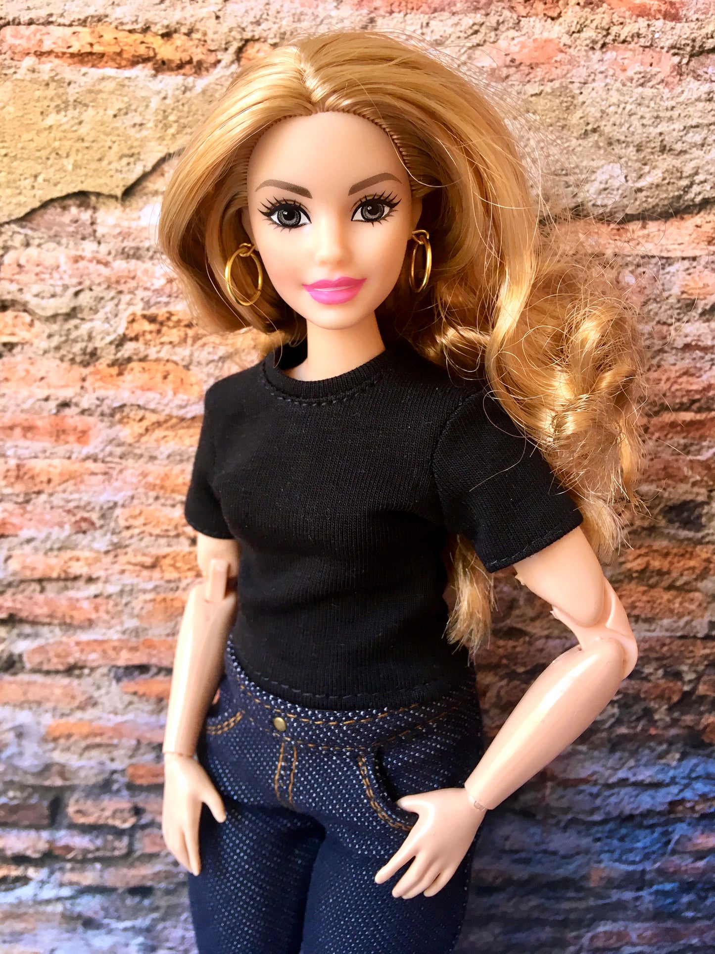 BQ-STAPLE – Basic T-Shirt for 11" 1/6 Scale Curvy Fashion Dolls