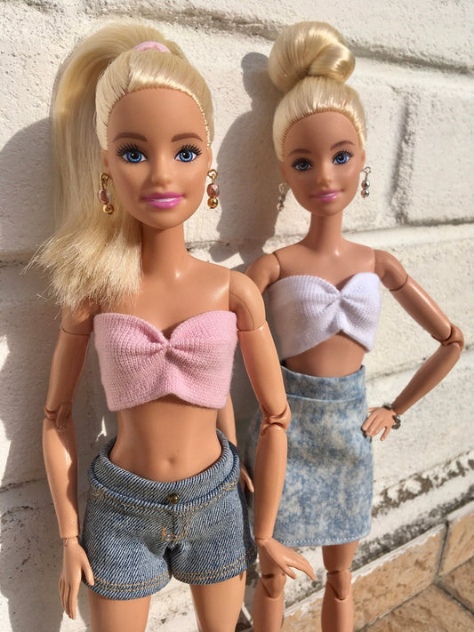 Bralette Tube Top for Dolls 1/6-scale - many colors - Bouutique.com
