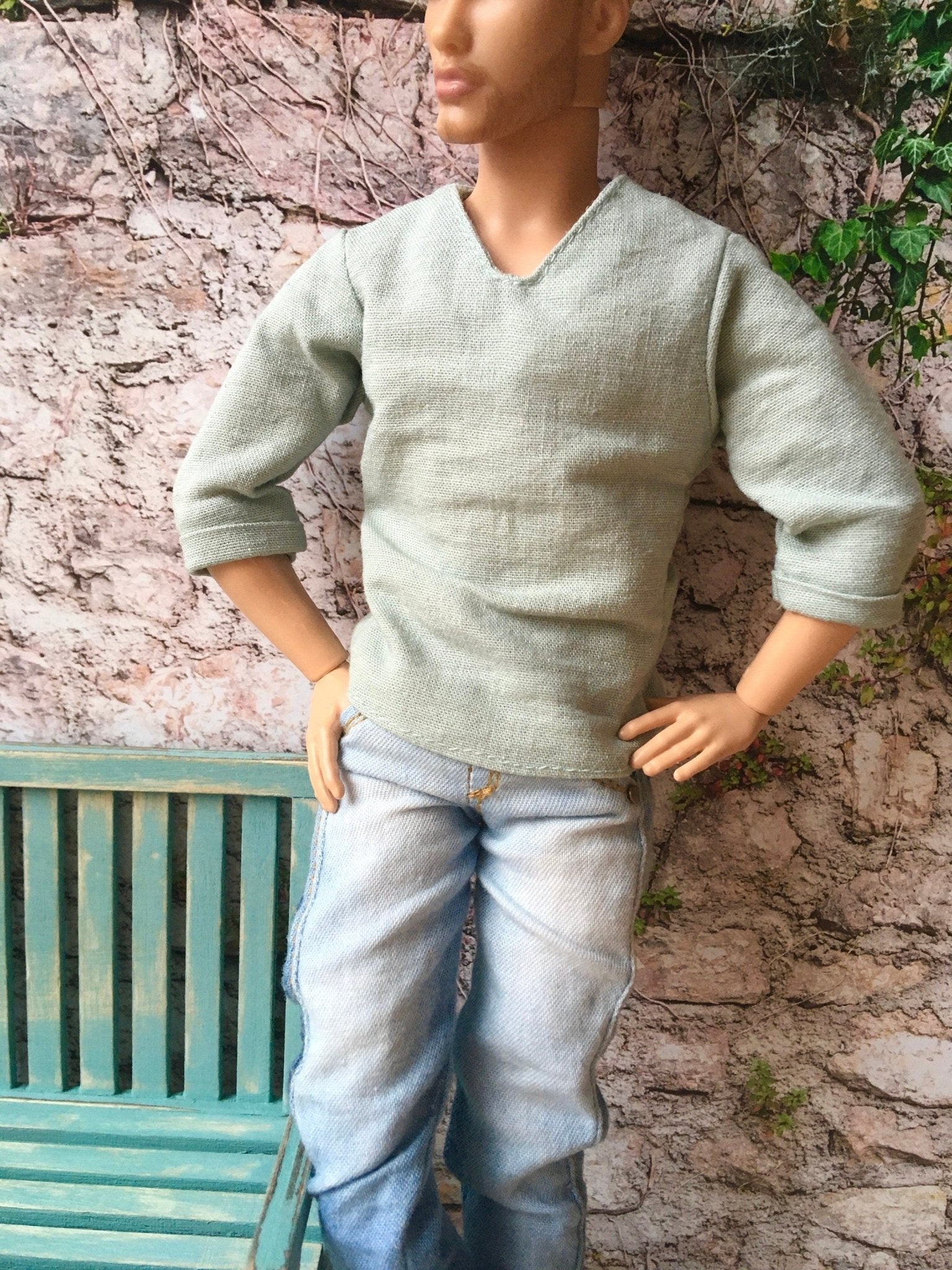 Casual Linen Shirt for Ken doll | Ken Doll Shirt - in 4 colors - Bouutique.com