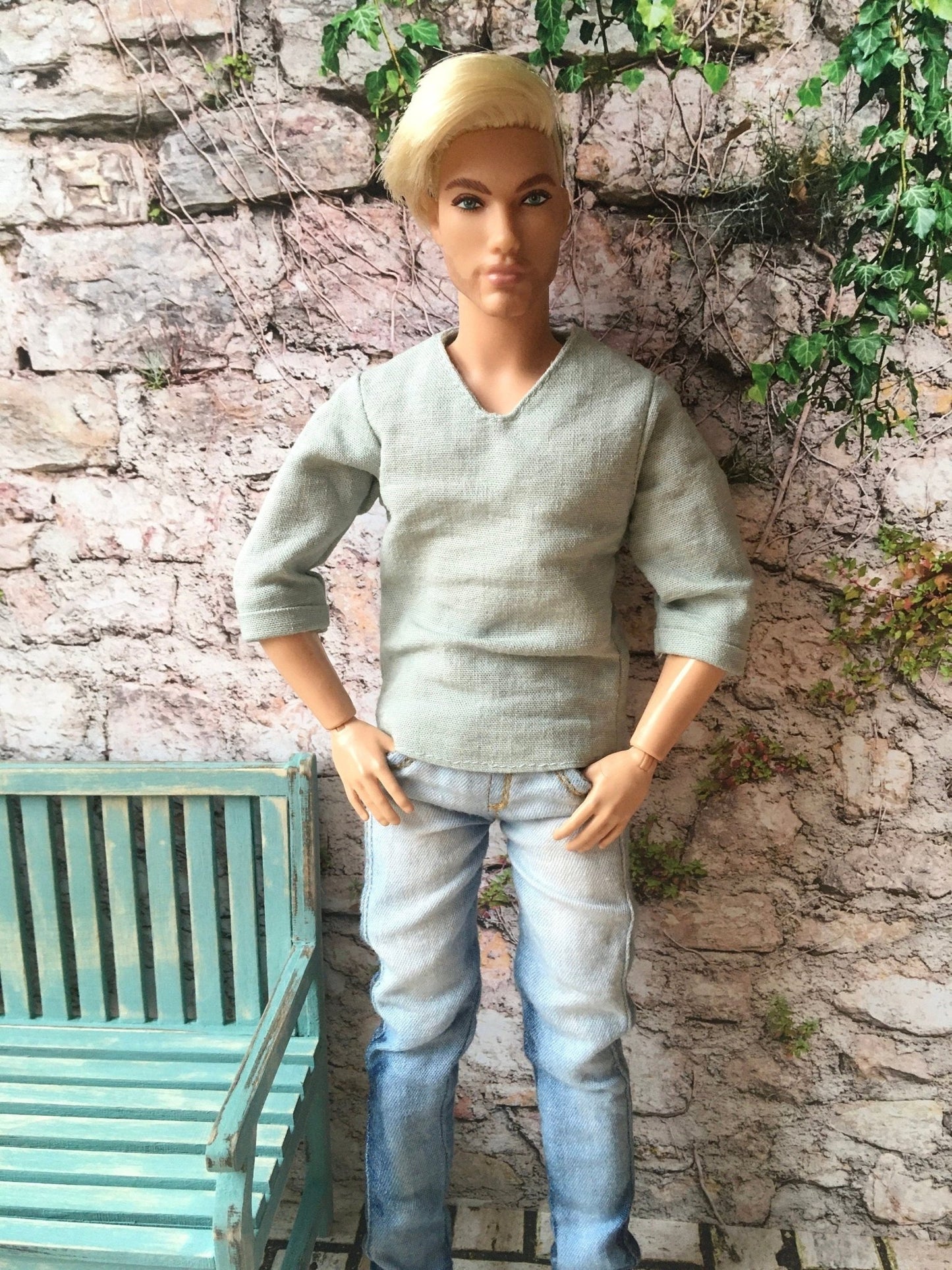 Casual Linen Shirt for Ken doll | Ken Doll Shirt - in 4 colors - Bouutique.com