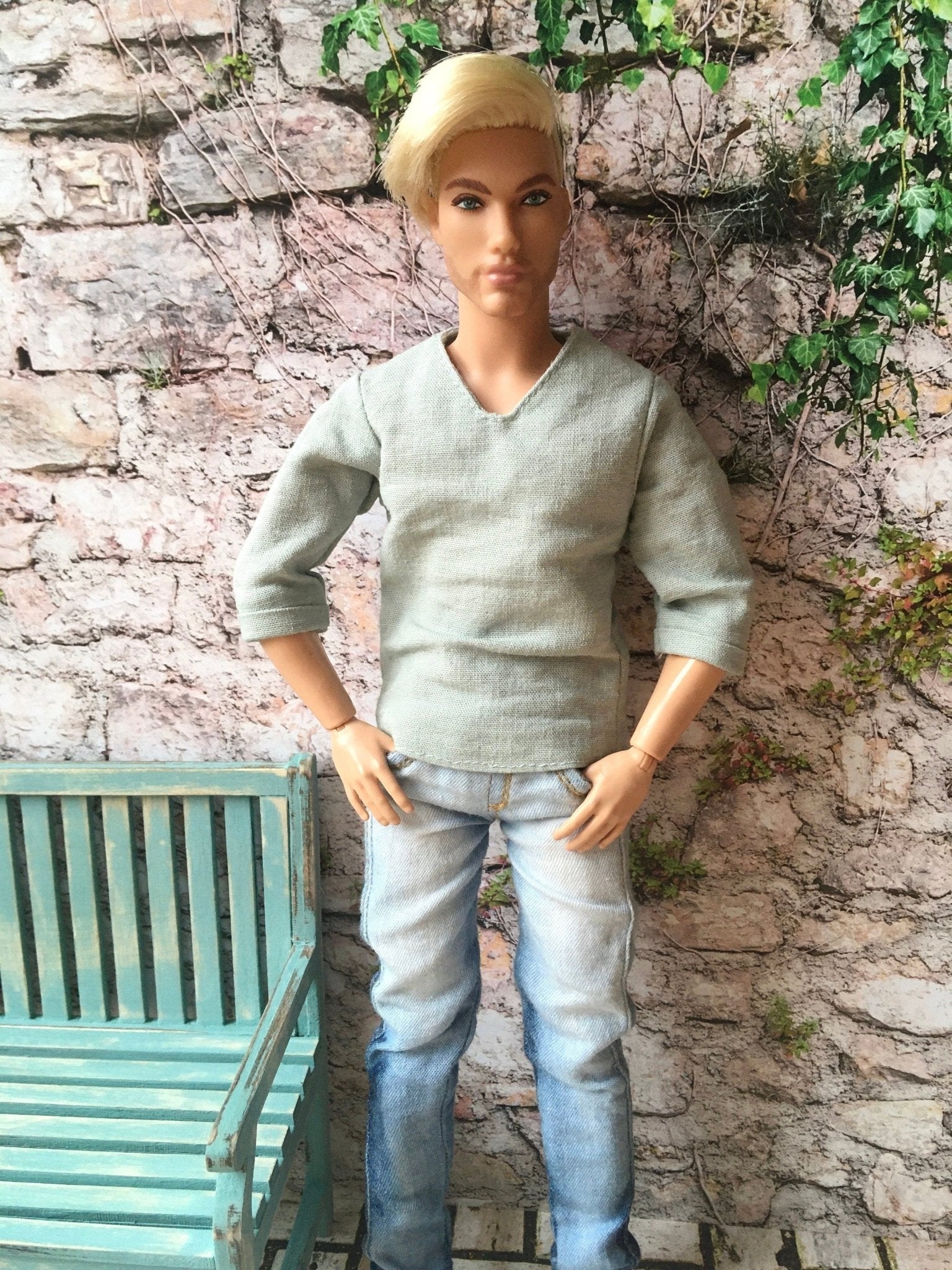 Casual Linen Shirt for Ken doll | Ken Doll Shirt - in 4 colors - Bouutique.com